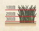 電動式草刈り機では長い草は数回に分けて刈る