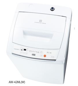 東芝さんから全自動洗濯機　AW-42ML(W) [ピュアホワイト]