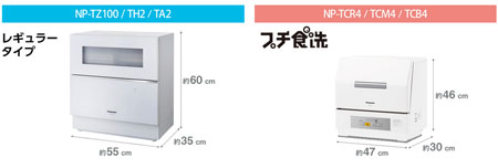 おすすめ食洗機・食器洗い乾燥機パナソニックの製品の外寸基準サイズ