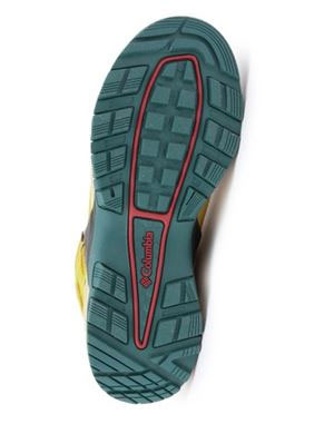 優れた衝撃吸収性や、滑りにくさに配慮したグリップ力の高いアウトソール。ウィメンズコロンビア　マドルガピークトレッキングシューズ・登山靴